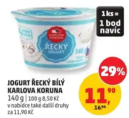 Penny Market Karlová Koruna jogurt řecký bílý nabídka
