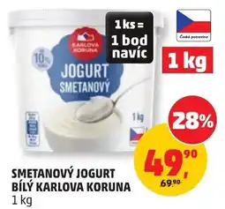 Penny Market Smetanový jogurt bílý karlova koruna nabídka