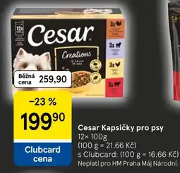 Tesco Cesar kapsičky pro psy nabídka