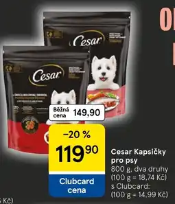 Tesco Cesar kapsičky pro psy nabídka