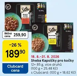 Tesco Sheba kapsičky pro kočky nabídka