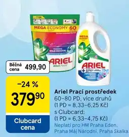 Tesco Ariel prací prostředek nabídka