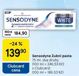 Tesco Sensodyne Zubní pasta nabídka