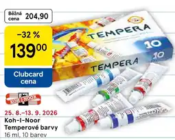 Tesco Koh-i-noor temperové barvy nabídka