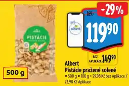 Albert Albert Pistácie pražené solené nabídka