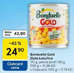Tesco Bonduelle Zlatá kukuřice nabídka