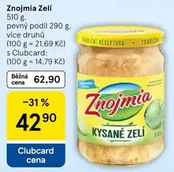 Tesco Znojmia kysané zelí nabídka