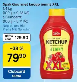 Tesco Spak gourmet kečup jemný nabídka