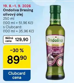 Tesco Ondoliva dresing olivový olej truffle nabídka