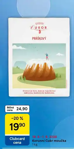 Tesco Korunní cukr moučka nabídka