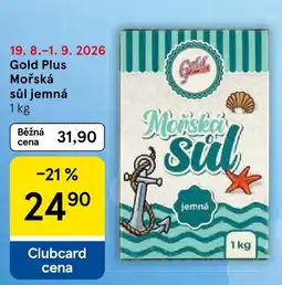 Tesco Gold Plus Mořská sůl jemná nabídka