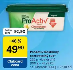 Tesco ProActiv roztíratelný tuk nabídka