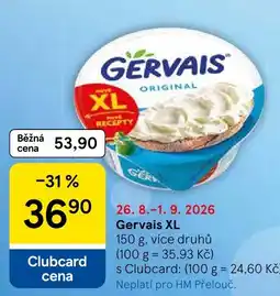 Tesco Gervais XL nabídka