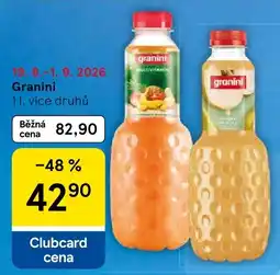 Tesco Granini nabídka