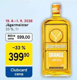 Tesco Jägermeister orange nabídka