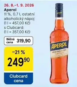 Tesco Aperol nabídka
