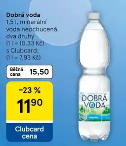 Tesco Dobrá voda nabídka