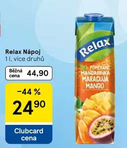 Tesco Relax Nápoj nabídka