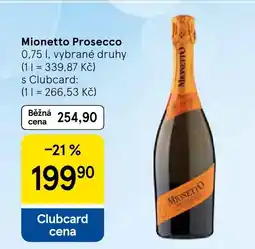 Tesco Mionetto Prosecco nabídka
