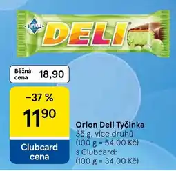 Tesco Orion Deli Tyčinka nabídka