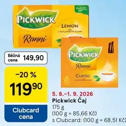 Tesco Pickwick Čaj nabídka
