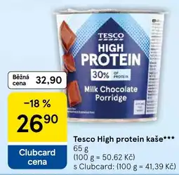 Tesco Tesco high protein kaše nabídka
