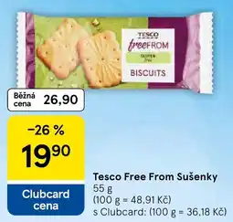Tesco Tesco Free From Sušenky nabídka
