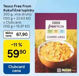 Tesco Tesco free from kukuřičné lupínky nabídka