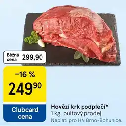 Tesco Hovězí krk podplečí nabídka
