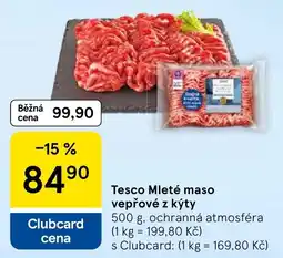 Tesco Tesco Mleté maso vepřové z kýty nabídka