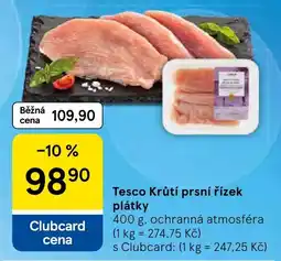 Tesco Tesco krůtí prsní řízek plátky nabídka