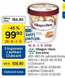 Tesco Häagen-Dazs Zmrzlina nabídka