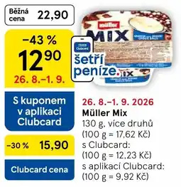 Tesco Müller Mix nabídka