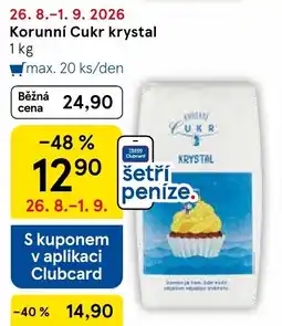 Tesco Korunní cukr krystal nabídka