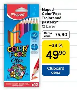 Tesco Maped Color'Peps Trojhranné pastelky nabídka