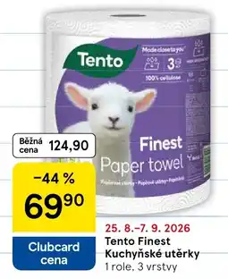 Tesco Tento Finest Kuchyňské utěrky nabídka