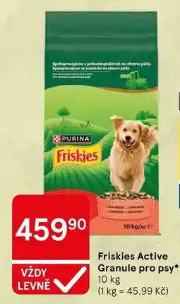 Tesco Friskies Active Granule pro psy nabídka