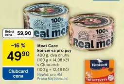 Tesco Meat Care konzerva pro psy nabídka