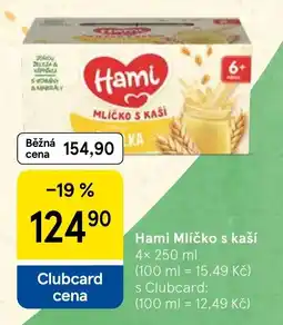 Tesco Hami Mličko s kaší nabídka