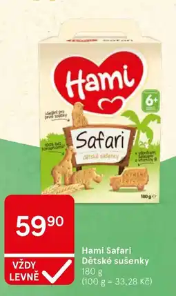 Tesco Hami Safari Dětské sušenky nabídka