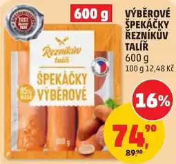 Penny Market Reznikův talíř špekáčky výběrové nabídka