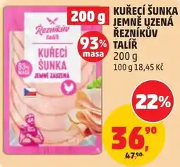 Penny Market Reznikův lahví kuřecí šunka jemně uzená nabídka