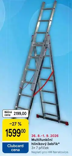 Tesco Multifunkční hliníkový žebřík nabídka