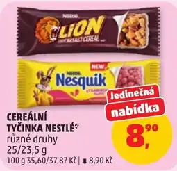 Penny Market Nestlé cereální tyčinky nabídka