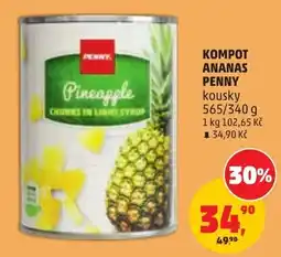 Penny Market Penny kompot ananas kousky nabídka