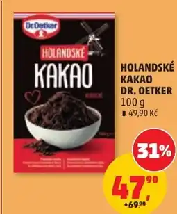 Penny Market Dr. Oetker holandské kakao nabídka