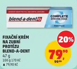 Penny Market Blend-a-dent fixační krém na zubní protézu nabídka