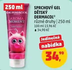 Penny Market Dermacol sprchový gel dětský aroma moment nabídka
