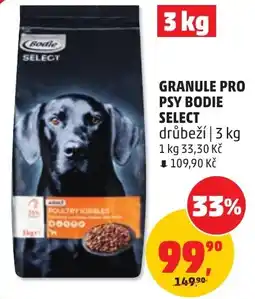 Penny Market Bodie select granule pro psy drůbeží nabídka