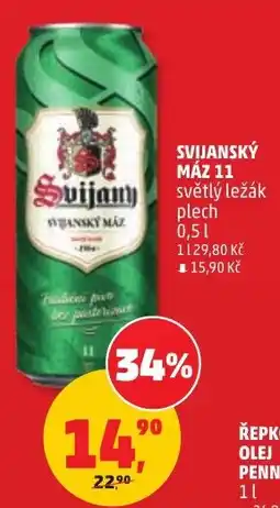 Penny Market Svijany světlý ležák nabídka